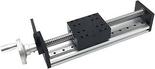 Motion Stage Double Square Linear Guide Rail Manual Sliding Table(SFU 1605,Stroke 400)