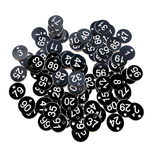 Étiquettes numérotées gravées avec précision plastique bleu durable - 5