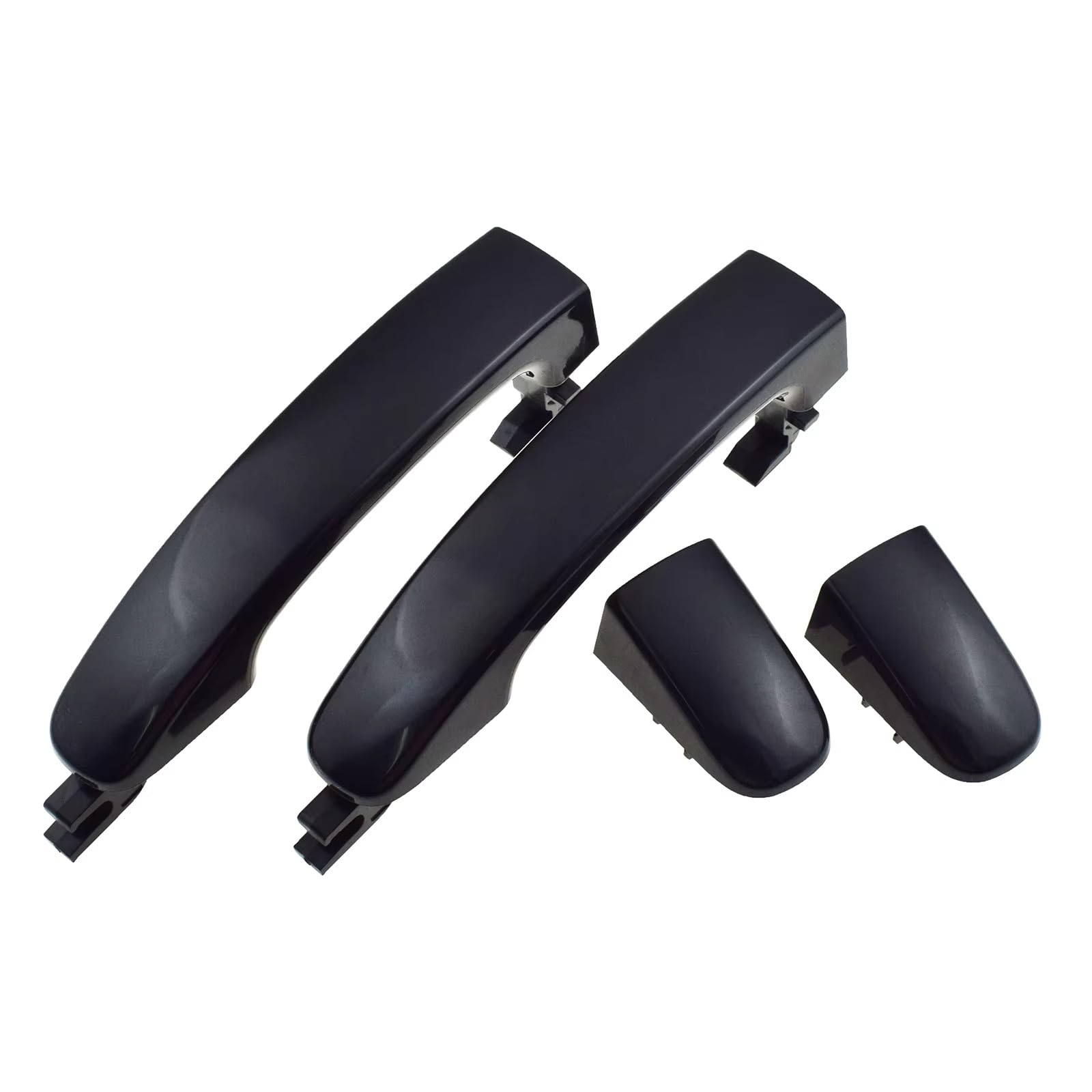 Iukmr Rear Pair For For Ranger For Everest T6 T7 2012-2020 Chrome Or Black Outside Door Handle Car Outer Door Handle(Rear Pair)