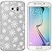 Produktbild PhoneNatic Case kompatibel mit Samsung Galaxy S6 Edge Silikon-Hülle X Mas Weihnachten Schneeflocken M2