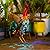 WDLFCGC 19 Inch Solar Rooster Statue, Metal Yard Art with Colorful Lights for Garden Lawn Outdoor Decoration Gifts