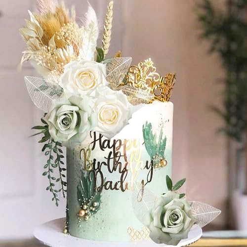 JeVenis Green Boho Cake Topper