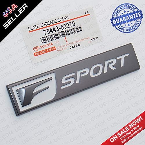 OEM Chrome F-Sport Logo ABS Badge Trunk Luggage Lid 3D Emblem Decoration