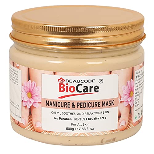 Beaucode Biocare Skin Glow Manicure & Pedicure Mask For Women+Men+Bridal Facial Kit Moisture+Hydrating All Skin Type-Natural Ingredient (Paraben+SLS+Cruelty Free+100% Vegan) – 500gm