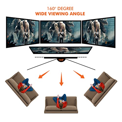 Pyle Projector Screen with Stand - 80'' 16:9 HD 4K Portable Lightweight Freestanding Foldable Indoor Outdoor Movie Projection Display with Frame for Home Theater by Pyle - Image 4