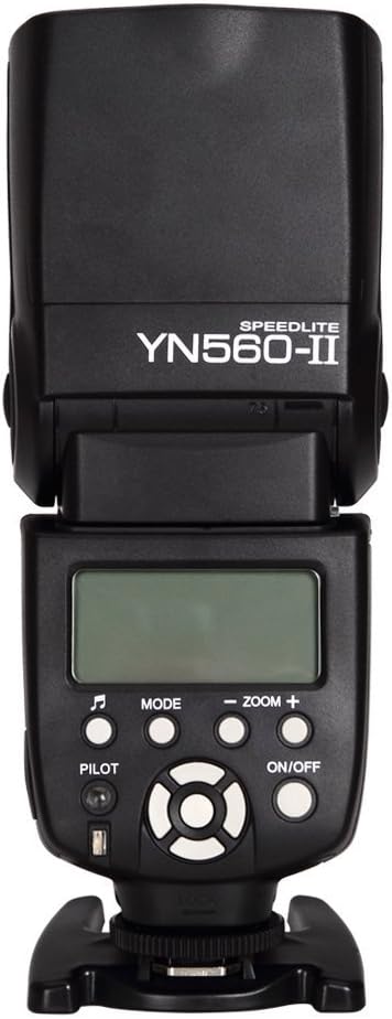 YONGNUO YN-560 II Electronic SPEEDLIGHT Speedlite Flash FLASHGUN with The Standard Hot Shoe for Nikon, Canon, Fuji, Olympus, Pentax, DSLR Digital Camera by eimo