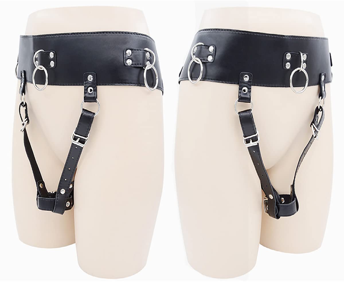 Cinturón de castidad Chastity Belt de piel para masajeador Magic Wand