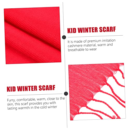 Hooded Boys and Girls Christmas Scarf Boys and Girls Windproof Scarf Imitation Cashmere Neckerchief2