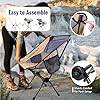TREKOLOGY Chaise De Camping Portable YIZI GO - Chaise Pliante Compacte Et Ultra-Légère Dans Un Sac De Transport Peut Supporter Jusqua 136 Kg Pour Randonneurs Camping