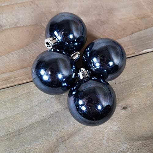 Kaemingk Assorted Shatterproof Baubles, 30 Pack - Night Blue, ONE SIZE, JNS_446990