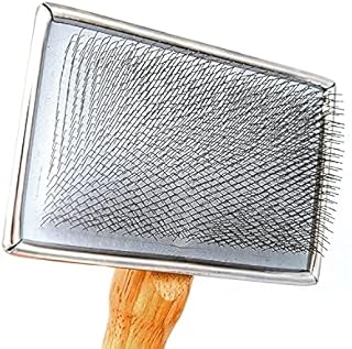Claw Claws Pet Slicker Brush for Large Dogs, Wooden Handle with Stainless Steel Soft Pins, Gently Remove Tangled Hair, Pet Grooming Brush, Soft Pin Brush Tool.-XL
