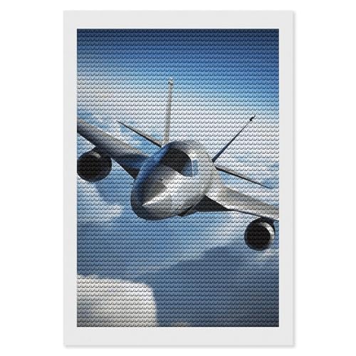 Kit diamant painting adultes pour lutter contre le stress peinture avion