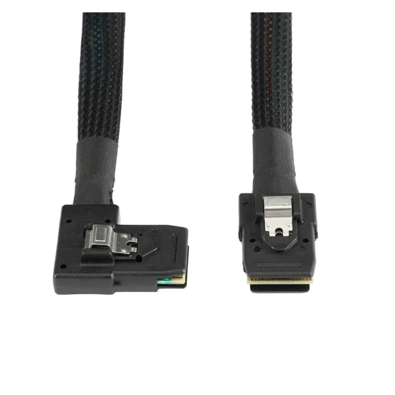 Ultra cienki płaski kątowy 90 stopni MI NI S*A*S 36-pinowy SFF-8087 do 8087 kabel Data Ra*/id 80 cm (0,5 m, lewy kąt)