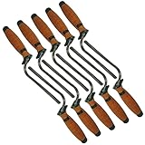 Profi Hamburger Fugenkelle 8 mm, Set 10 Stück Fugeisen Fugenformer, Korkgriff, Zum Verfugen Ziegel und Klinkersteinen CT04