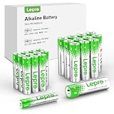 Lepro アルカリ乾電池 24本セット（単3形12本＋単4形12本） ハイパワー 1.5V 2800mAh大容量 液漏れ防止 耐久 長持ち 長期間保存可能 乾電池式モバイルバッテリー おもちゃ 電池式ランタン 懐中電灯 時計 リモコン 携帯ラジオ 防災用 [PR130003-24]