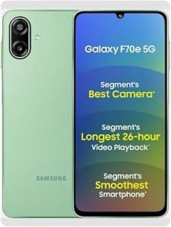Samsung Galaxy F70e 5G (Limelight Green, 128 GB) (6 GB RAM) | 6000 mAh Battery | Dimensity 6300 | Octa Core Processor | 6.74" PLS LCD Display |