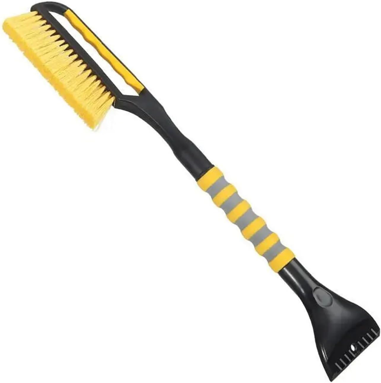 2-in-1 Car Snow Removal Shovel & Ice Scraper with Extendable Handle, Detachable Snow Brush Windshield & All Vehicles, Winter(Yellow)