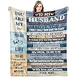to My Husband Gifts Ultra-Soft Micro Fleece You are My Life Blanket Microfiber Father's Day Blanket Luxury Blanket for Bedding Sofa and Travel (80'x60')