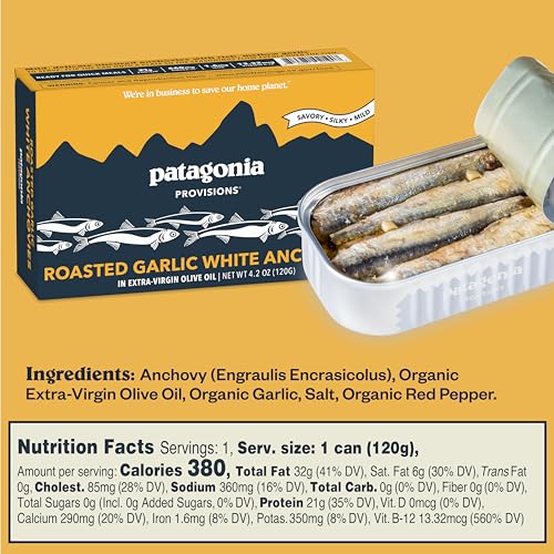 Patagonia Provisions Gourmet Crackers & Seafood Starter Pack | (1) Sourdough Sea Salt Crackers, (1) Roasted Garlic Anchovies, (1) Spicy Mussels - image 4