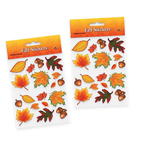 Fall Leaf Stickers Party Accessory (2 count) (4 Shs/Pkg) - //coolthings.us