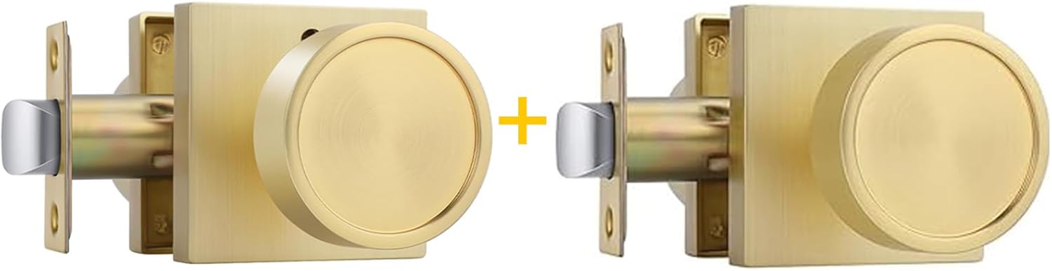 goldenwarm Privacy Closet Door Knobs 2 Pack
