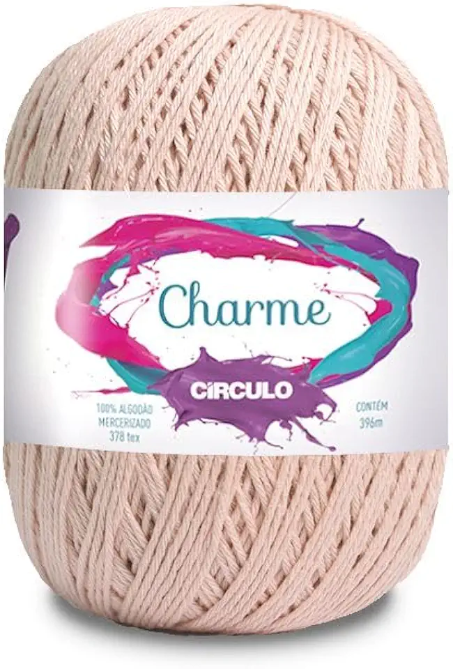 Fio Linha Charme 396m e 150g Ideal p/Crochê e Tricô Marca Círculo (7563 - CHANTILLY)