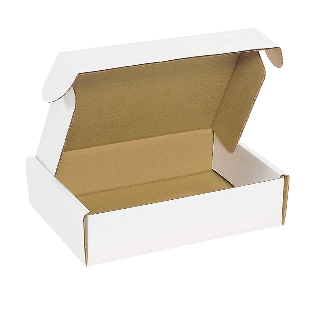 270x180x80mm || 11x7x3" Inches || Pack of 5 || AKAR Strong Die Cut Postal Mailing Cardboard Boxes White Small Parcel Ideal for Gift Packet DVD Jewellery Shipping Box Die cut boxes