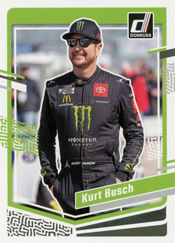 2024 Donruss Racing #40 Kurt Busch Monster/23XI Racing/Toyota Officially Licensed Panini NASCAR Trading Card (Stock Photo may be shown, Near Mint to Mint Condition)