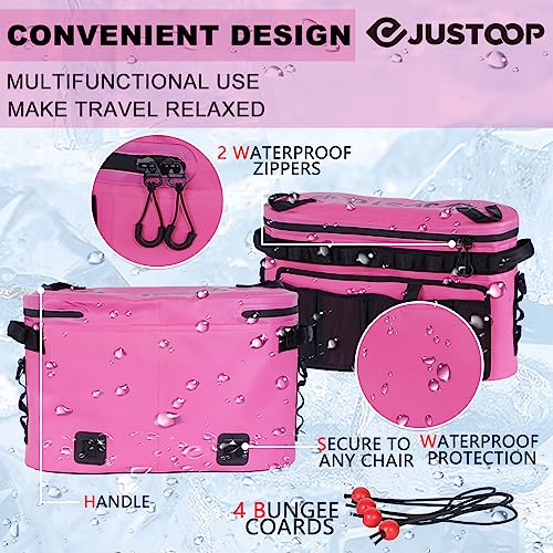 JUSTOOP Kayak Seat Cooler, Leakproof Cooler Bag for Kayaking, Keeping Drinks Cool All Day, Rosy by JUSTOOP - Image 4