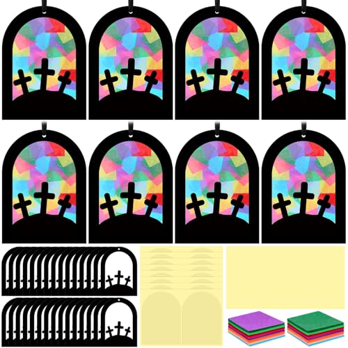 Marsui 36 Sets Easter Crafts Kit for Adults Christian Cross
