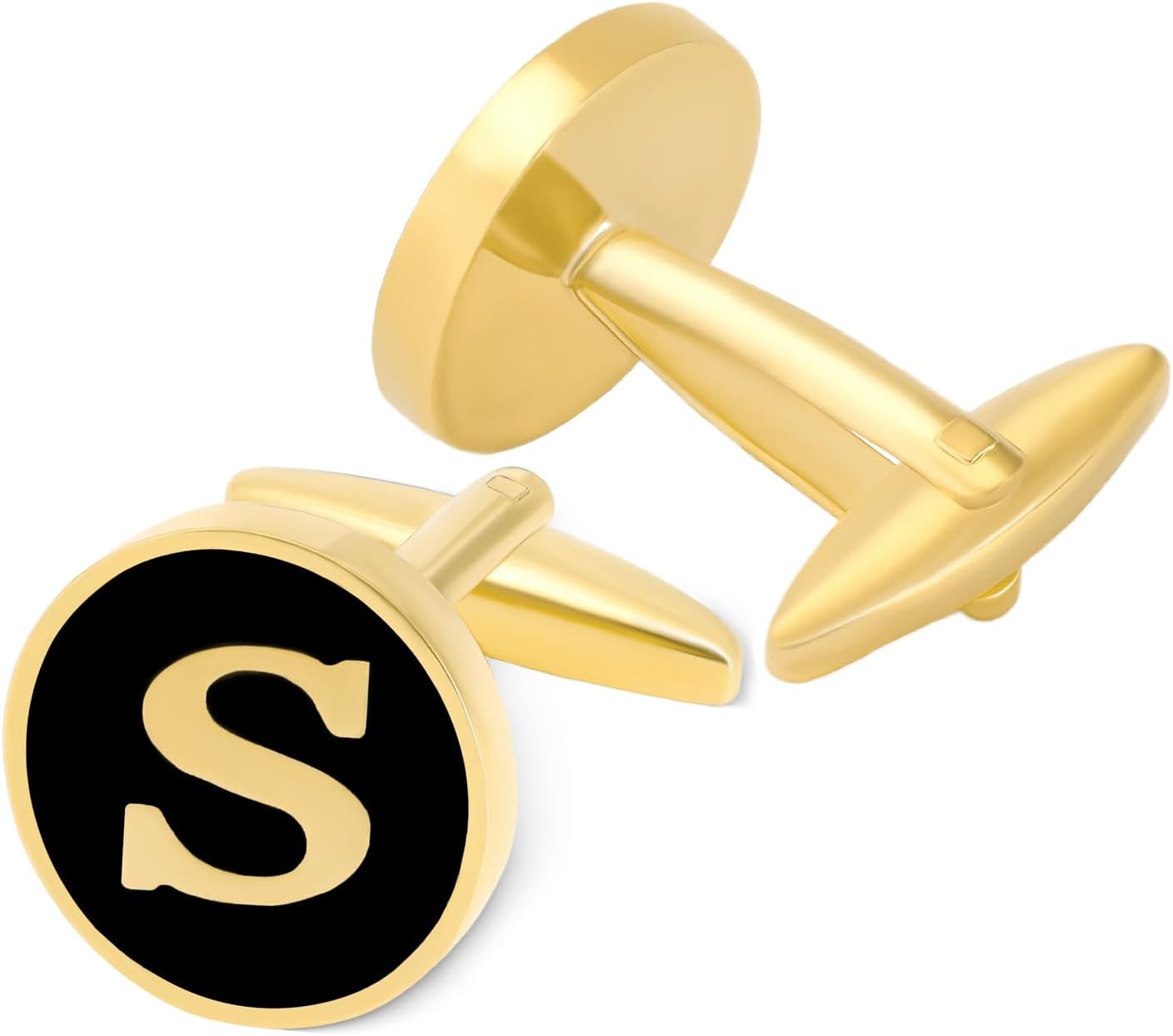 GWD Cufflinks for Men Personalized Letter CuffLink Shirt Cuff links - Image 2