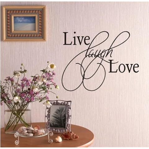 Createforlife Home Decoration Vinyl Wall Sticker Art Decals Mural Quotes Live Laugh Love Cover