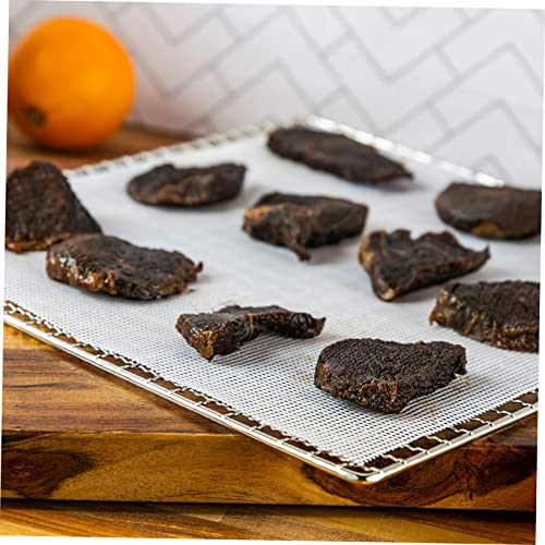 Ultechnovo 2Pcs Sheets Fruit Dryer Mat Square Tray Accessory Tray Circle Tray Fruit Dryer Mesh Dehydrator Meat Mesh Fruit Dryer Dehydrator Food Dryer Pads Dehydrator Trays Food Dryer Liner #TOP4