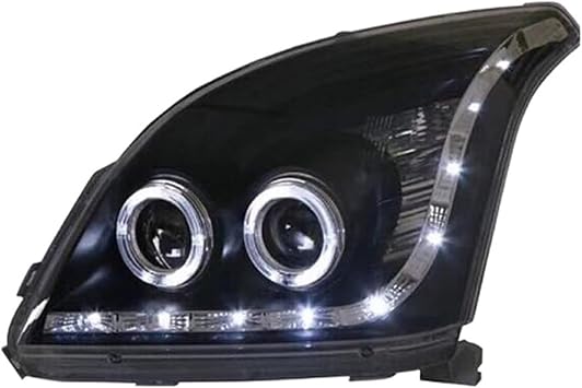 Head Lamp Headlight Blue Animation DRL Fog Lamp Turn Signal Light Compatible With TOYOTA Compatible With Prado FJ120 LC120 2003-2009Headlight XENON