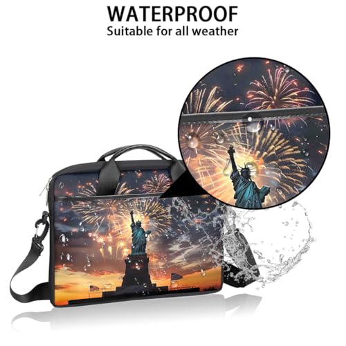 Bolsa para portátil 15 pulgadas con diseño Statue of Liberty miniatura 3
