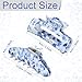 Janinka 2 Pcs 4.1 Inch Blue and White Chinoiserie Porcelain Hair Claw Clip Novelty Clip for Thick Hair for Wedding Baby Shower Bridal Shower Bachelorette Party Mother Grandma Gift (Classic)