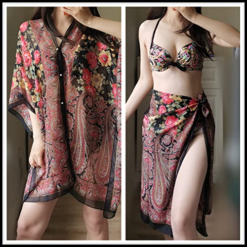 Maillot de bain transformable en jupe de plage et paréo modulable - 4