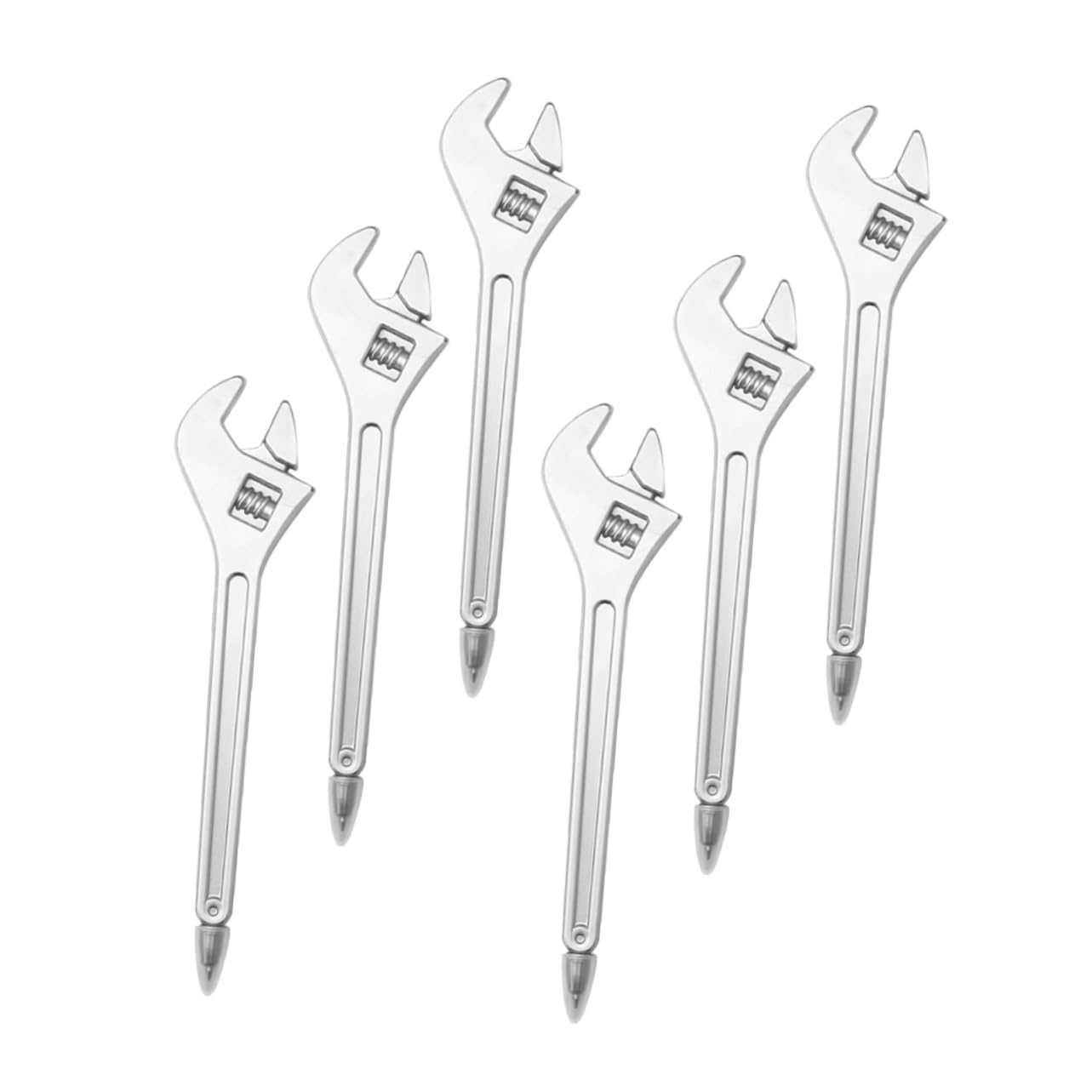 HOMSFOU 4 Set Penna A Sfera Con Chiave Inglese Meccanico Penne A Sfera Penne Carine Colorato Flair Colore Studenti in Classe Divertente Materiale Scolastico Carino Pp Argento 6 Pezzi * 4