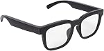 LICAEVEY Lunettes intelligentes avec Bluetooth 5.3, Objectifs de blocage de la lumière bleue photochromique, haut-parleurs d'oreilles ouvertes, 15H Temps de jeu pour les appels musicaux