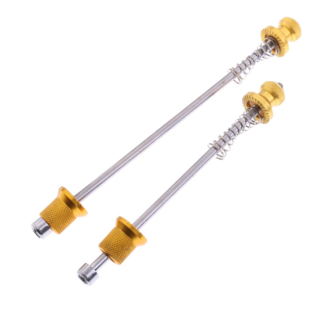 5 Set Vorne Hinten Schnellspanner Achse Fahrrad Spieß Set für Rennrad Spieße Gold