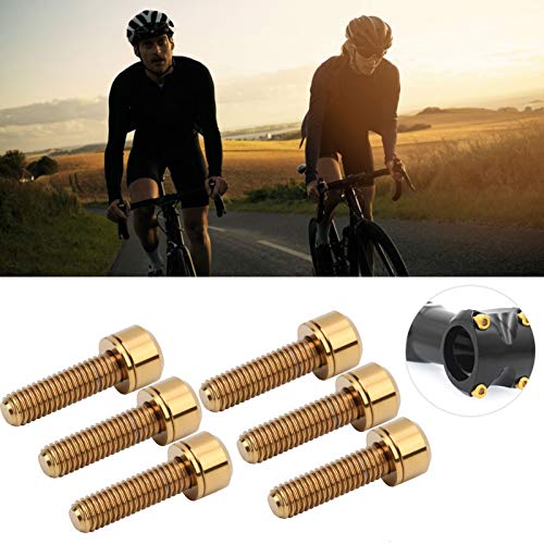 Parafuso de fixação de braçadeira de tubo durável, parafuso de haste portátil de bicicleta leve, par