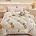 MHUQIA Steppdecke Winter 150x200cm 2kg, Flauschige Kaschmir-Steppdecken, Winter Decke Baumwolle Warm Dicker Lamm-Kaschmir Bettdecke, Winter Decke Bett, Bettdecke Baumwolle Winter