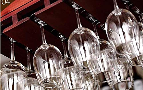 Restaurante copa de vino armario invertido para evitar roturas y polvo en cristalería 5