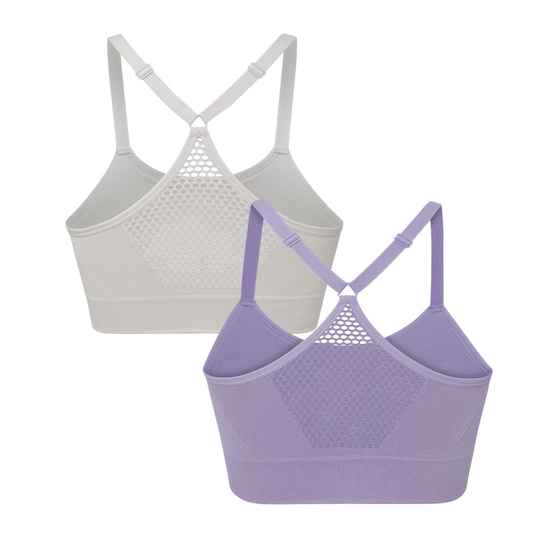 Skechers Nahtloser Cami-BH für Damen, flexible Bewegung, Sport, Fitness