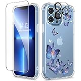 GVIEWIN for iPhone 13 Pro Case with Screen Protector & Camera Lens Protector, [10FT Military Grade D