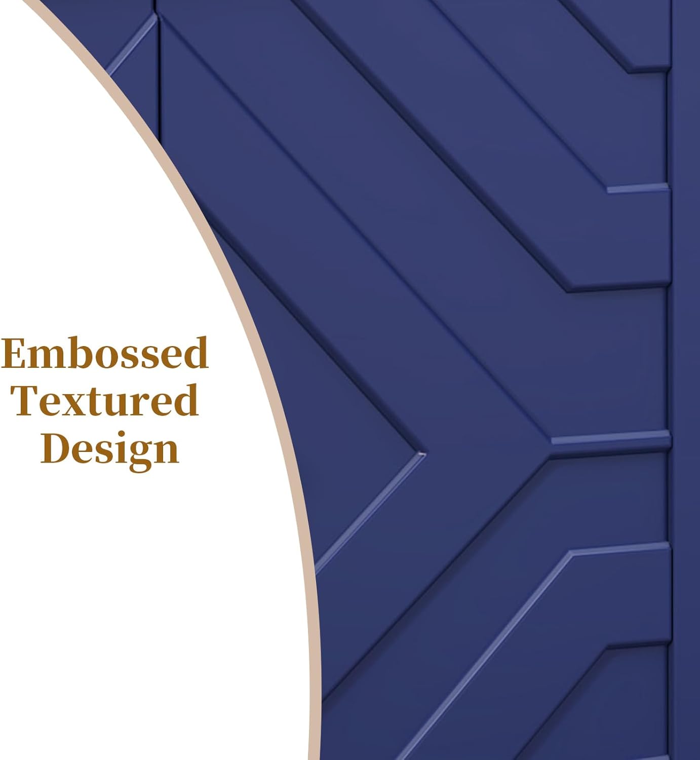 HLR 63''Modern TV Stand for 65/70/75 inch TV, Entertainment Center with Storage Cabinet, Mid Century Blue TV Stand,Embossed Pattern TV Console, TV Media Console for Living Room, Bedroom