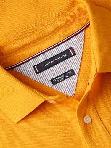 Image of Tommy Hilfiger Men's Short Sleeve Polo Shirts in Regular Fit With Stretch and Organic Pique Cotton