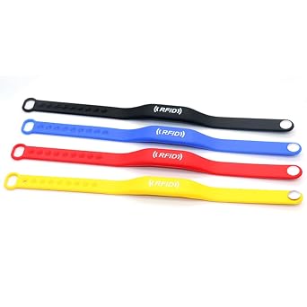 1/5pcs CUID Smart Chip Wristband RFID NFC Waterproof Tag Rewritable IC 13.56mhz Copy Token Clone Silicone Iso14443a Badge5Pcs Black