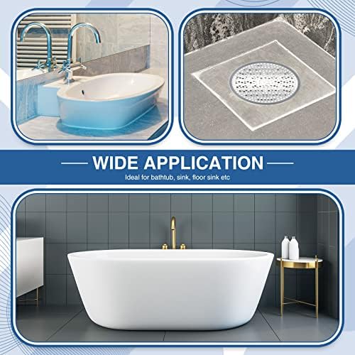 Shower Drain Protector Mesh Shower Drain Cover Stainless Steel Shower Drain Hair Trap Good Grips Bathtub Hair Catcher Shower Drain Cover Plate Bathroom Sink Strainer for Kitchen Floor, 4.65 Inches