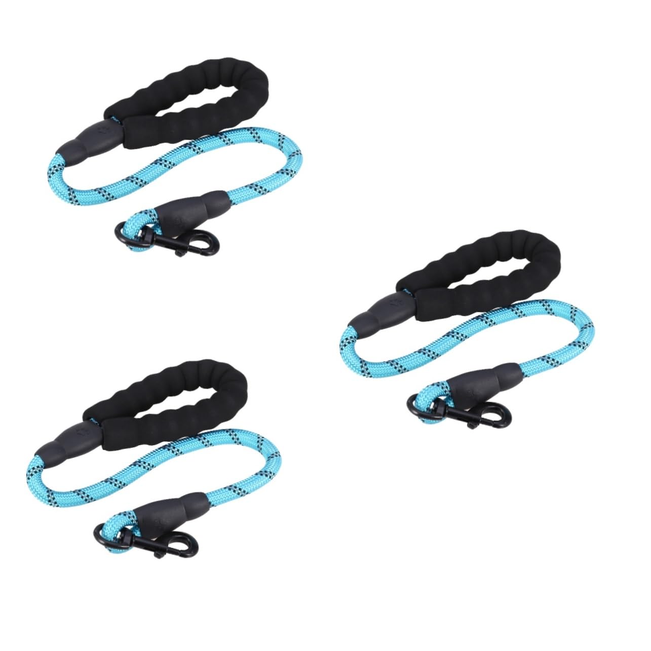 Laisse courte pour chien BESPORTBLE réfléchissante lot de 3 pour traction